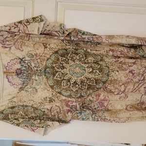 Fun print, short sleeves summer top